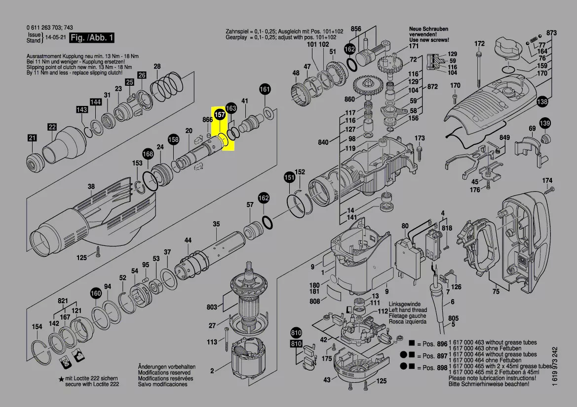 Joint réf. 1 610 210 142 Bosch